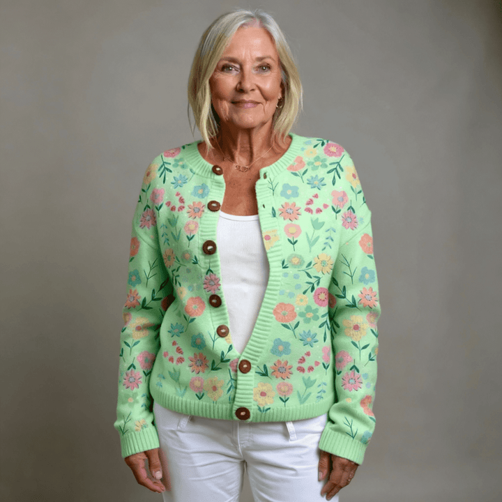 Aleah | Floral Design Cardigan - Barbara & Benjamin