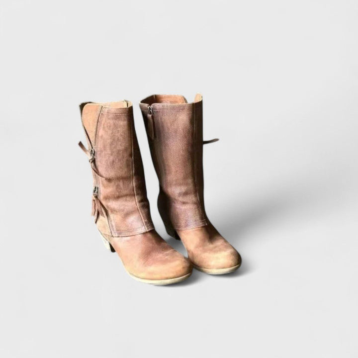 Alma | Vintage Mid - Calf Boots - Barbara & Benjamin