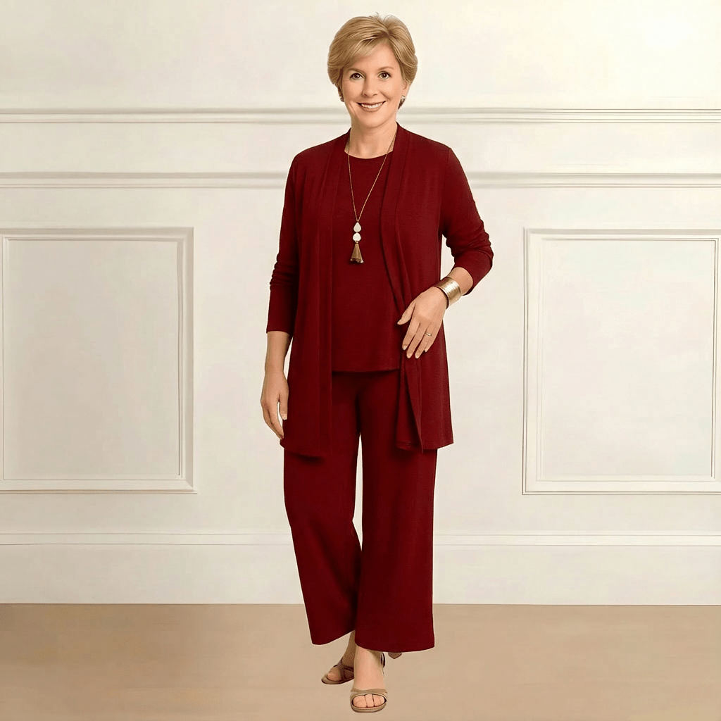 Barbara Cardigan, Top & Pants Set - Barbara & Benjamin