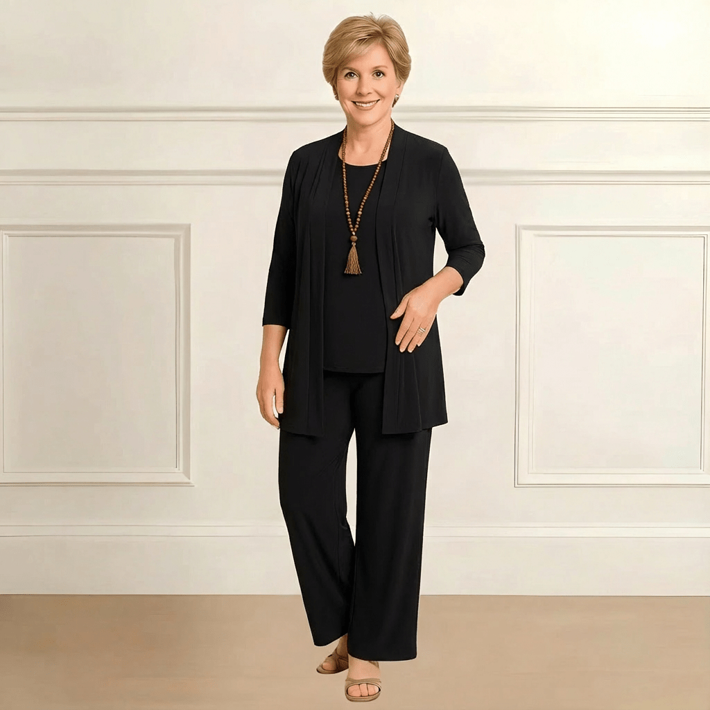 Barbara Cardigan, Top & Pants Set - Barbara & Benjamin