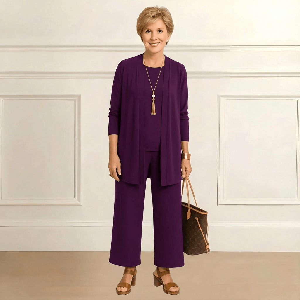 Barbara Cardigan, Top & Pants Set - Barbara & Benjamin