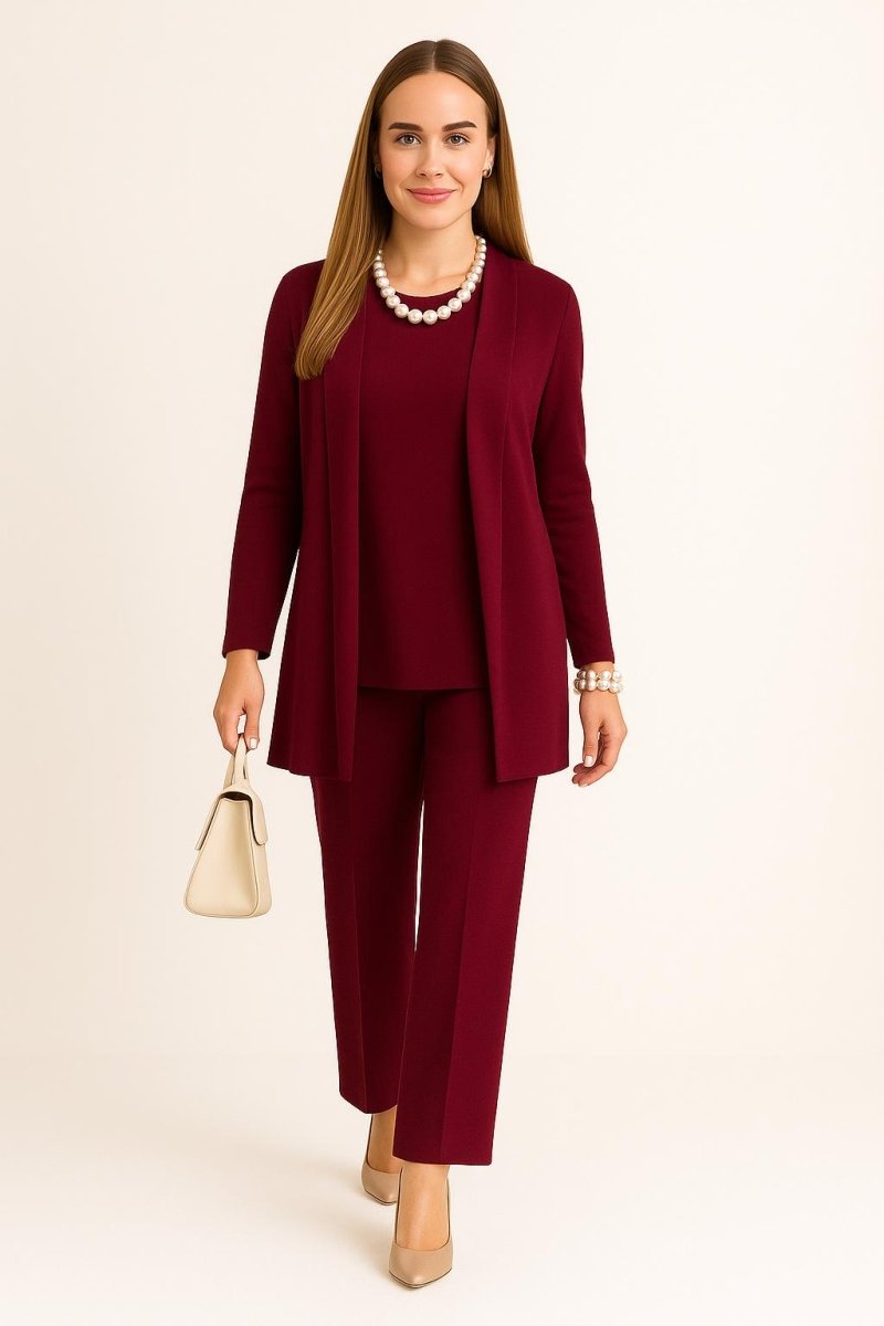 Cardigan, Top & Trousers Set - Barbara & Benjamin