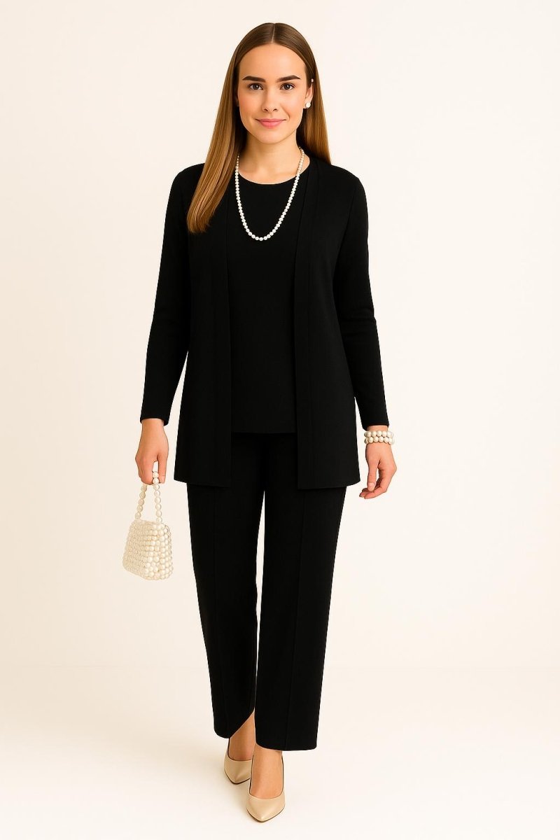 Cardigan, Top & Trousers Set - Barbara & Benjamin