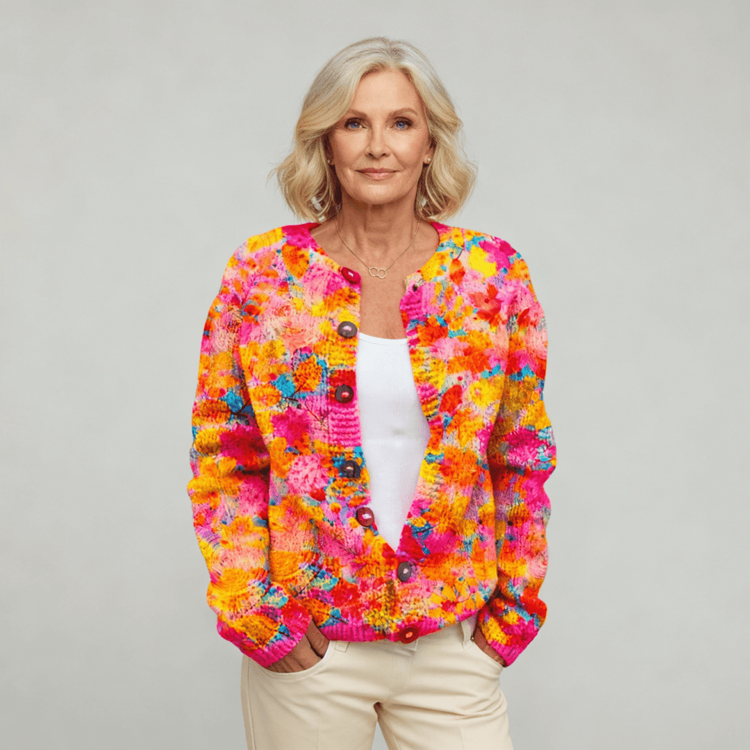 Gwen | Floral Print Cardigan - Barbara & Benjamin