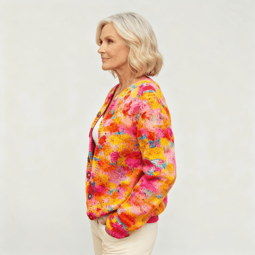 Gwen | Floral Print Cardigan - Barbara & Benjamin