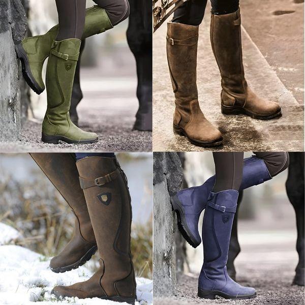 Maeve | Waterproof Leather Riding Boots - Barbara & Benjamin