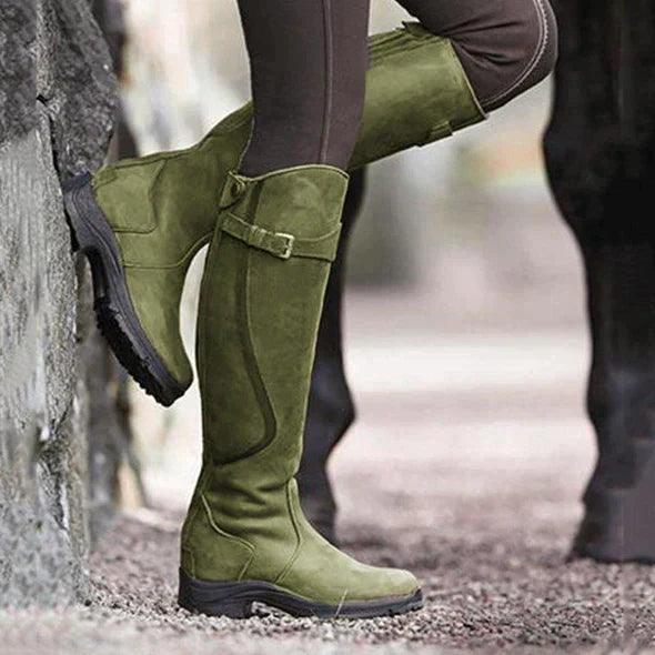 Maeve | Waterproof Leather Riding Boots - Barbara & Benjamin