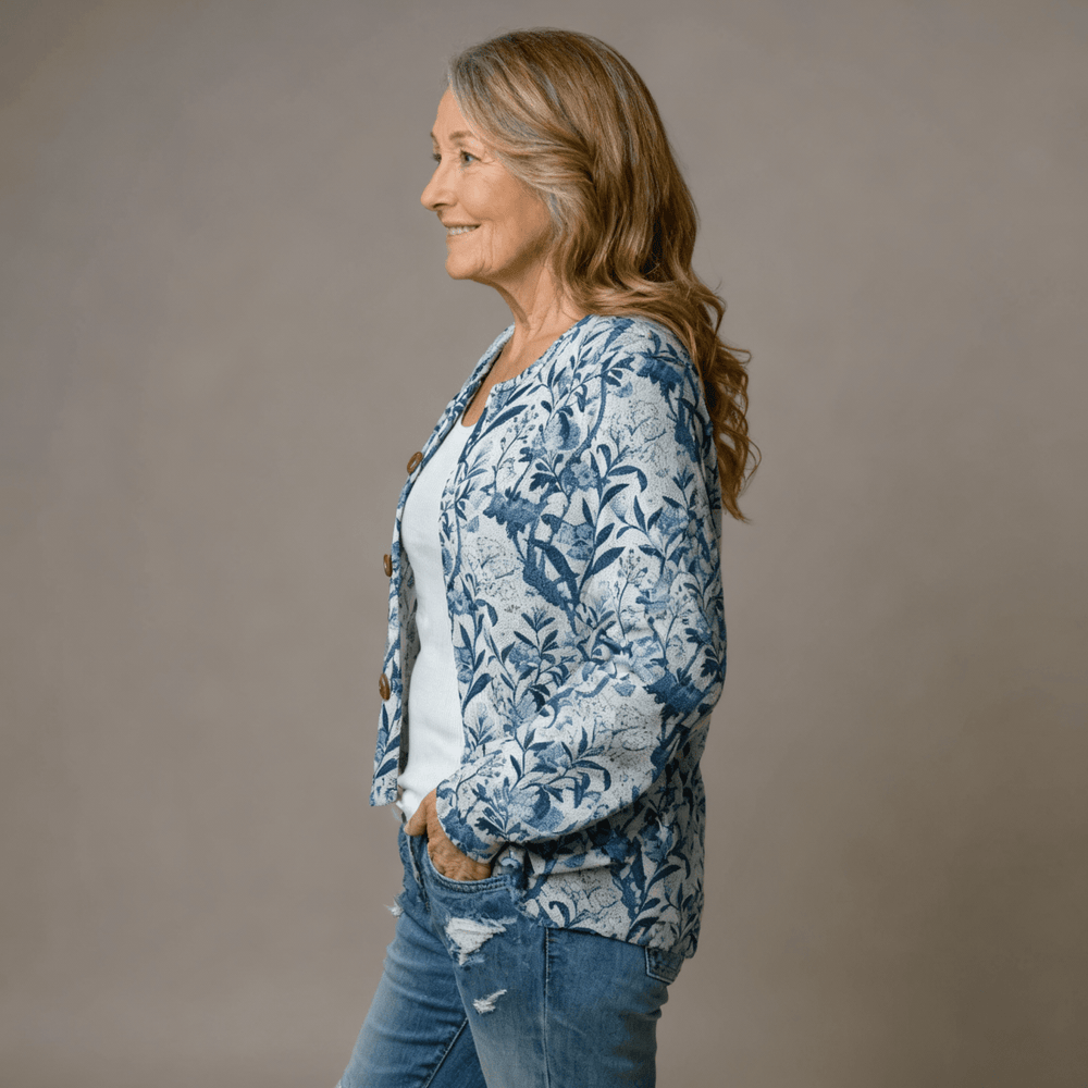 Mary | Floral Design Cardigan - Barbara & Benjamin
