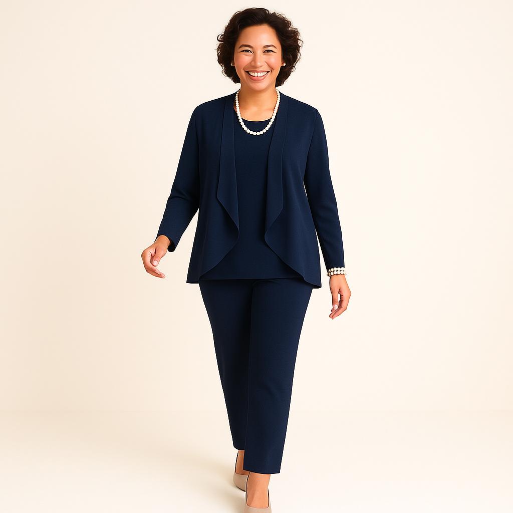 Mia Cardigan, Top & Pants Set - Barbara & Benjamin