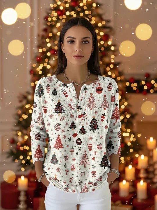 Natalia | Christmas Jumper with Buttons - Barbara & Benjamin