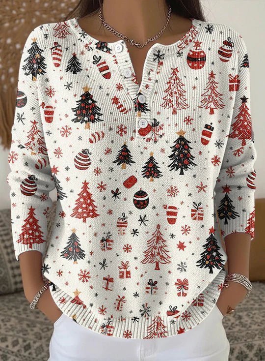 Natalia | Christmas Jumper with Buttons - Barbara & Benjamin