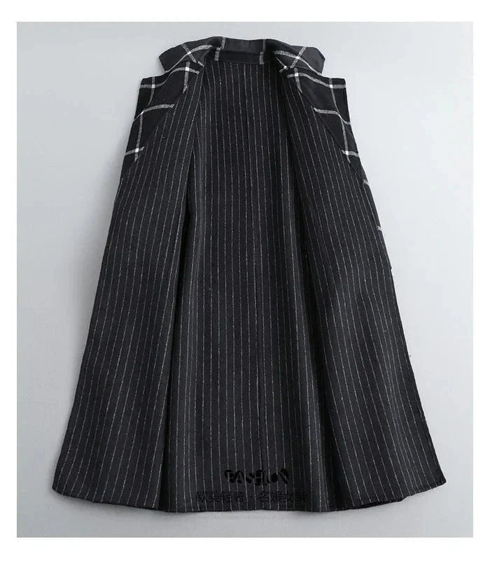 Retro Lapel Plaid Tweed Coat | Vintage Charm Meets Modern Power - Barbara & Benjamin