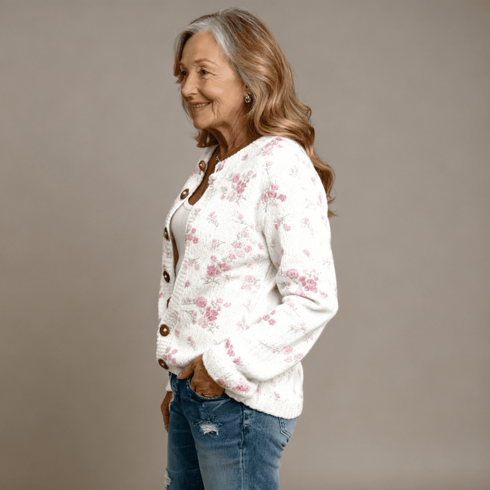 Stella | Pink Rose Cardigan - Barbara & Benjamin