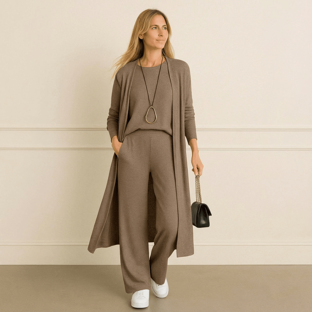 Vanessa Cardigan, Top & Pants Set - Barbara & Benjamin